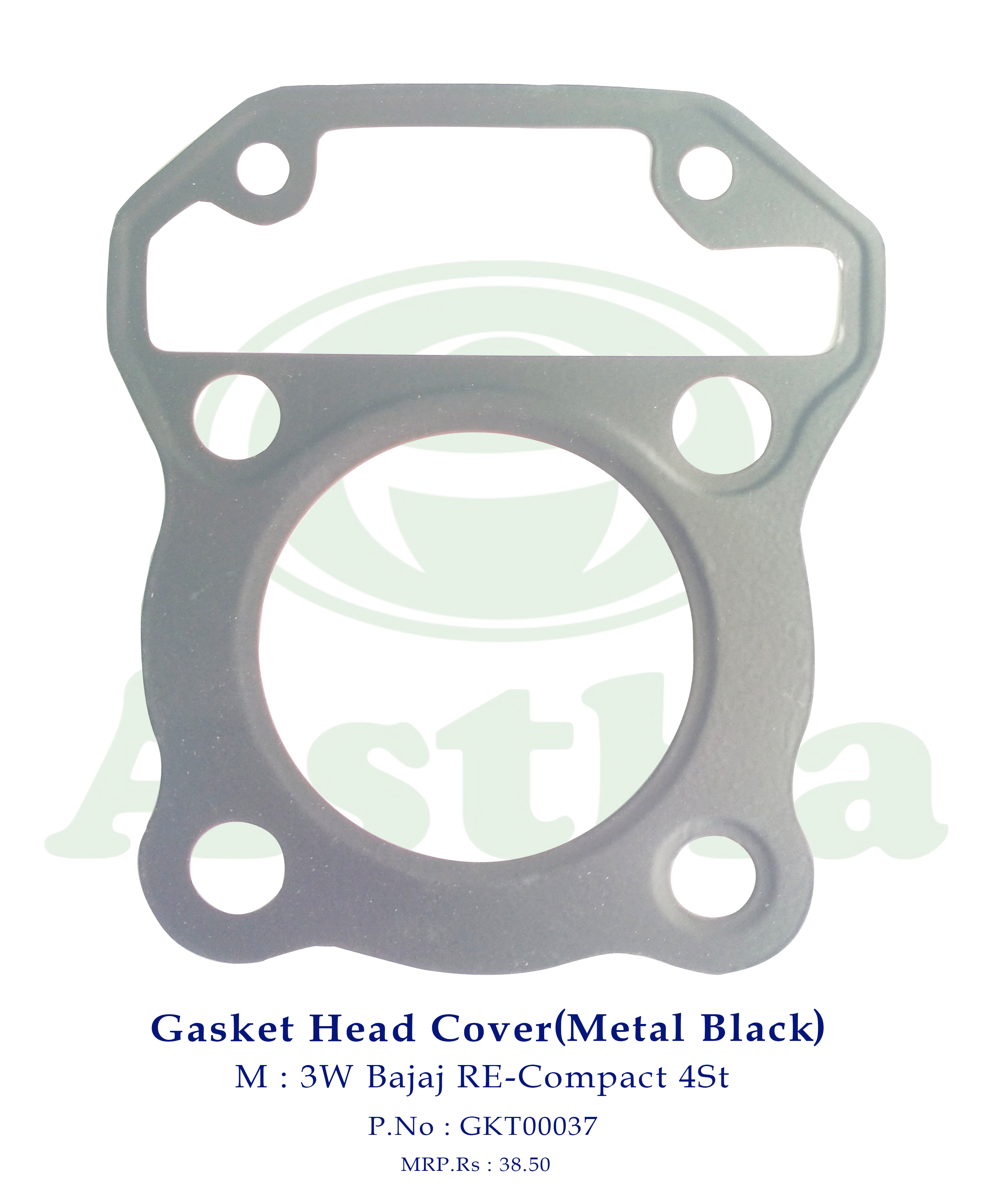 Gasket Head Cover (Metal Black) 3W Bajaj RE-Compact 4St